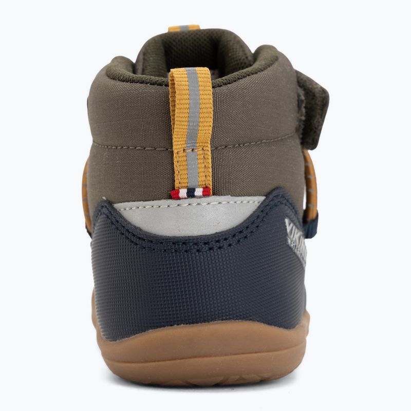 Children's barefoot shoes Viking Footwear Birch Barefoot Mid 1V Waterproof navy/olive 6