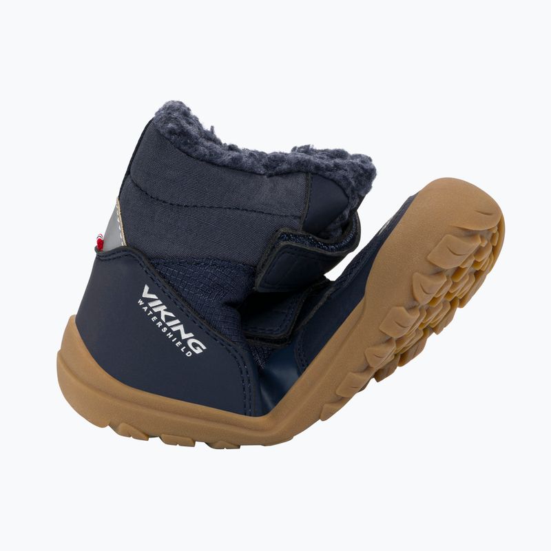 Children's barefoot snow boots Viking Footwear Rowan Barefoot Warm Waterproof 2V navy 8