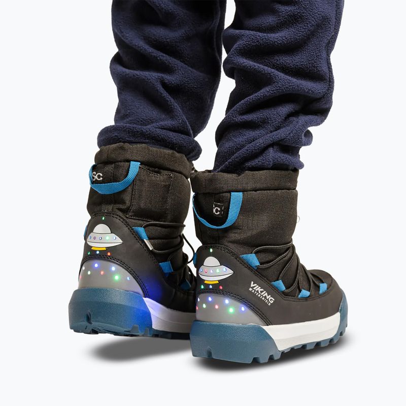 Children's snow boots Viking Footwear Spaceship Warm SC Waterproof black/dark blue 11