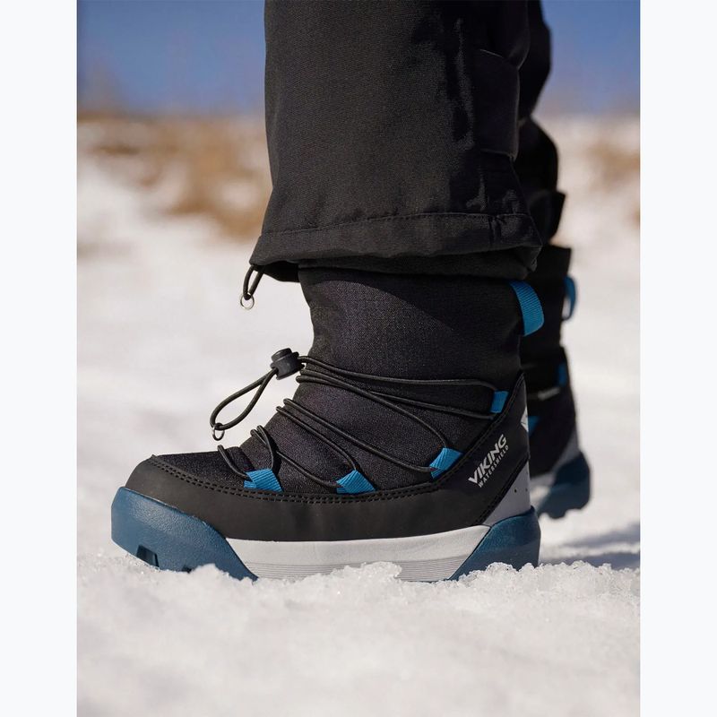 Children's snow boots Viking Footwear Spaceship Warm SC Waterproof black/dark blue 12