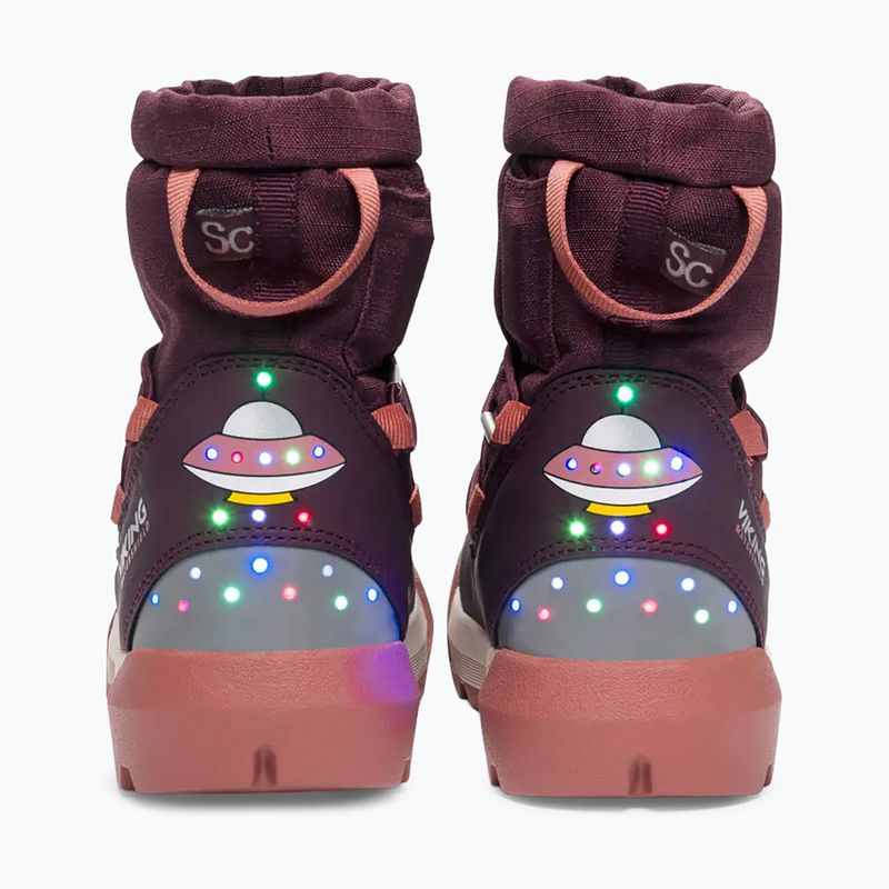 Children's snow boots Viking Footwear Spaceship Warm SC Waterproof plum/pink 4