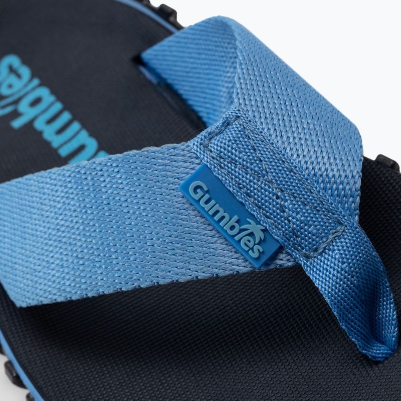 Gumbies Duckbill navy blue flip flops 7