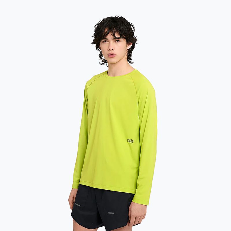 Men's Ciele Athletics DLY lime green running longsleeve 4