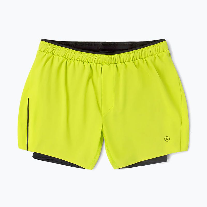 Men's Ciele Athletics DLY 5" Long Brief lime green running shorts 5