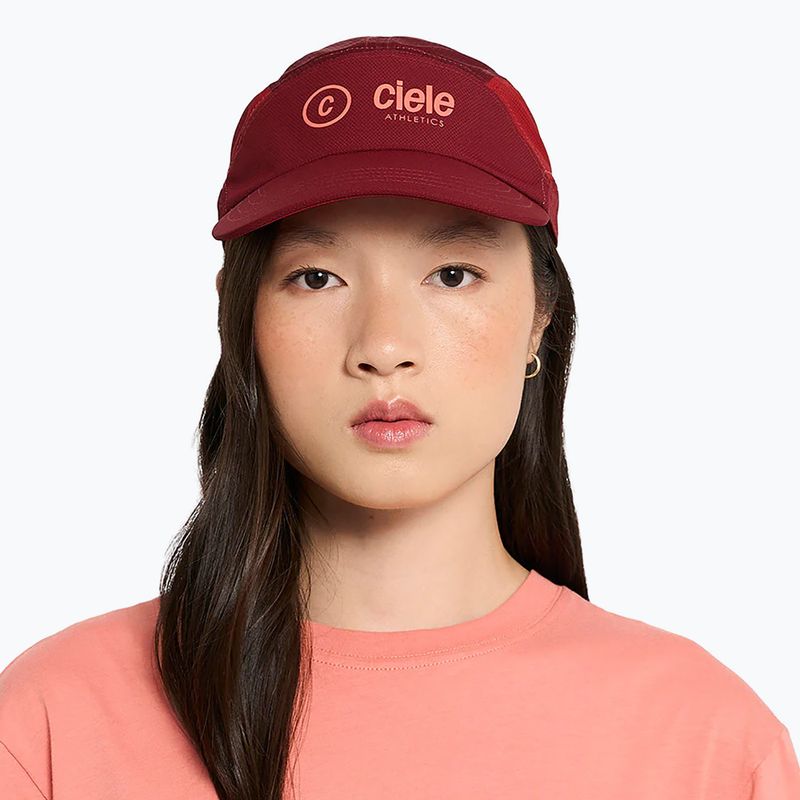Baseball cap Ciele Athletics FSTCap SC Classic Cside crimson red/merlot 4