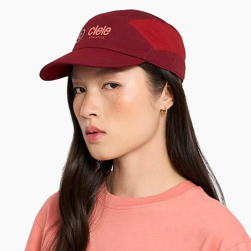 Baseball cap Ciele Athletics FSTCap SC Classic Cside crimson red/merlot 6