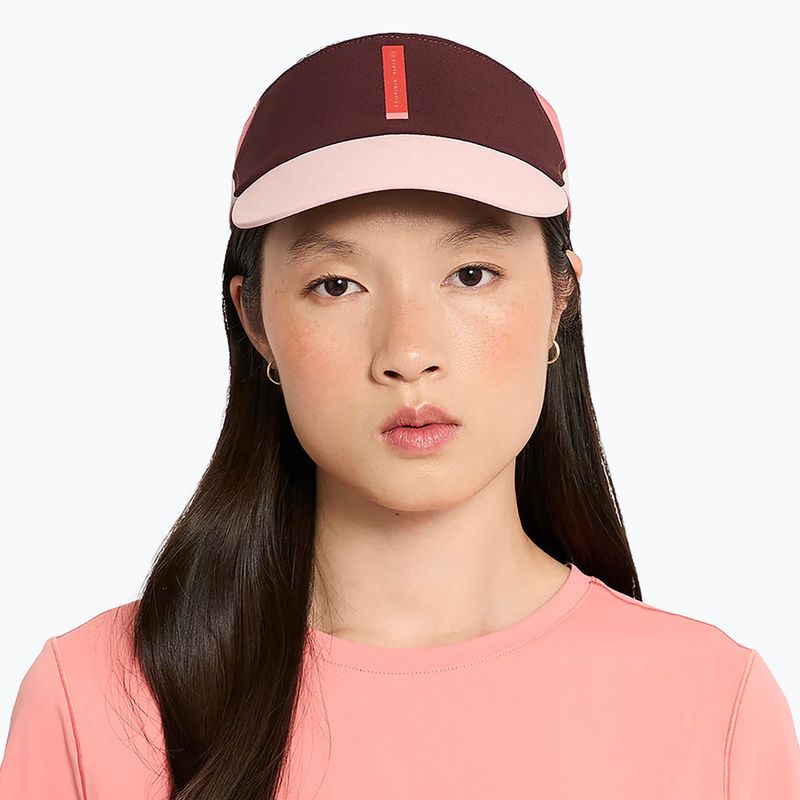 Running visor Ciele Athletics FSTVisor SC Comp IconicVC dark wine red/blossom 4
