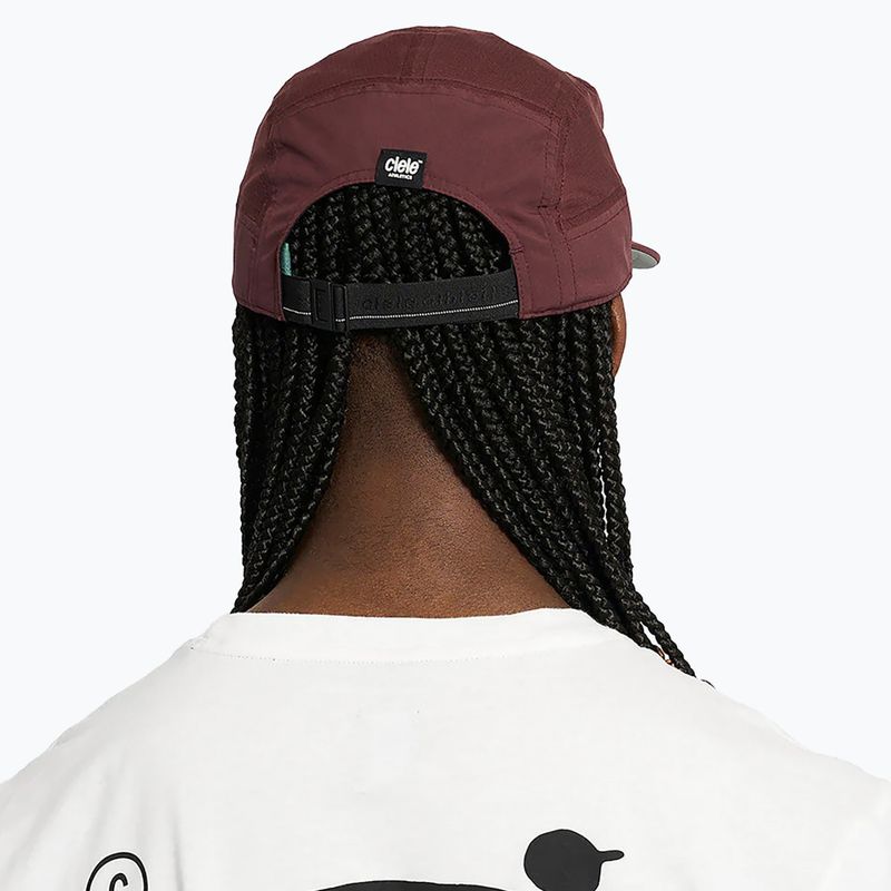 Ciele Athletics GOCap Comp Bars dark wine red baseball cap 6