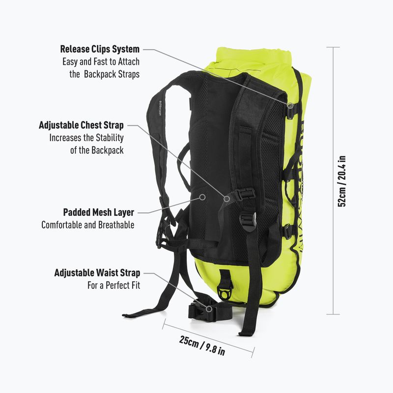 Safety buoy BuddySwim Backpack 28 l yellow 3