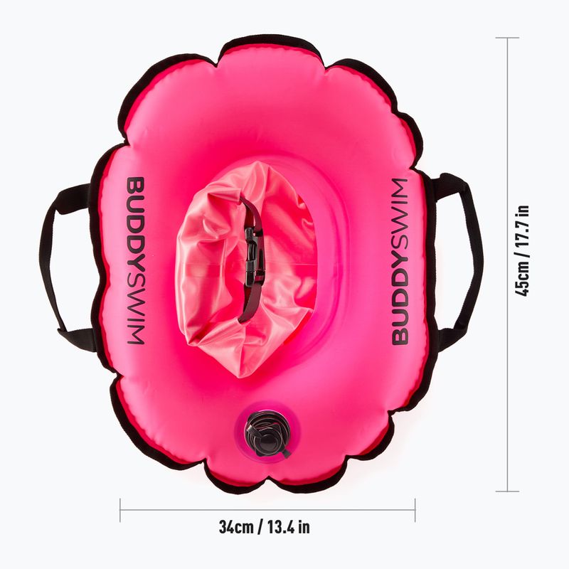 Safety buoy BuddySwim Hydrastation 10 l pink 2