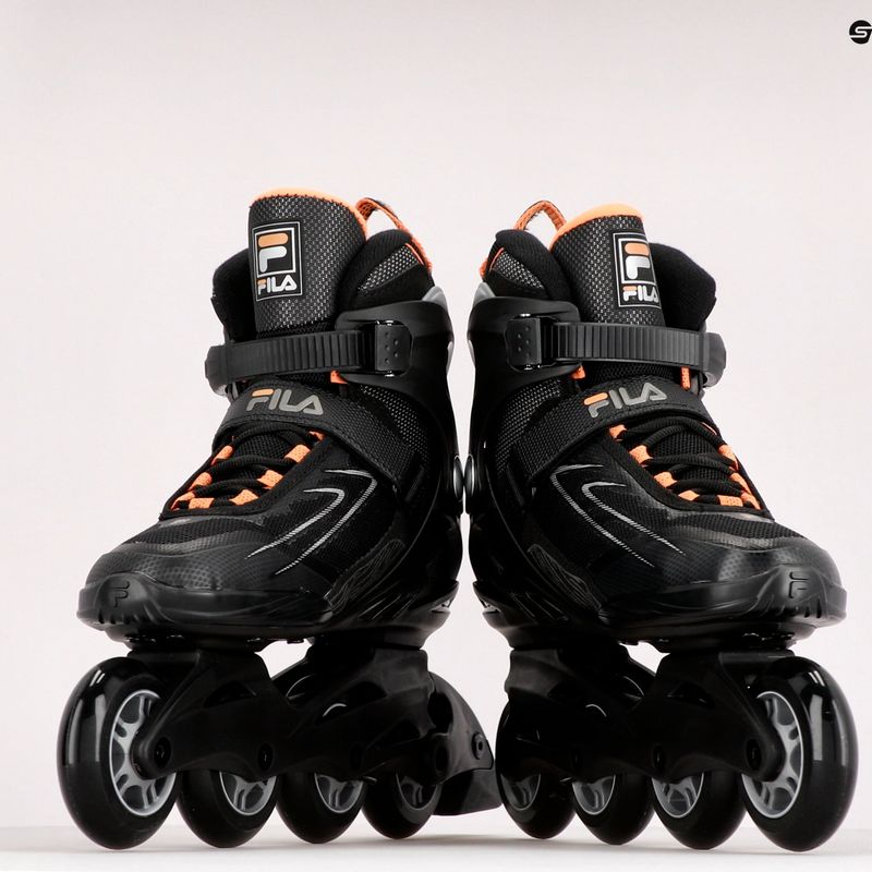 Women's rollerblades FILA Legacy Comp black/salmon 9