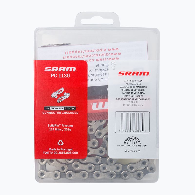 SRAM CN bicycle chain PC1130 114LI W/ PWR.LCK 11S 00.2518.006.000 2