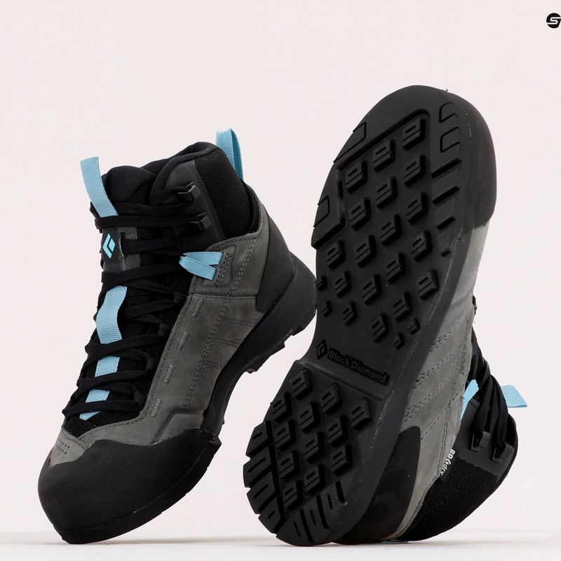 Women's approach shoes Black Diamond Mission LT Mid WP Aprch grey 9