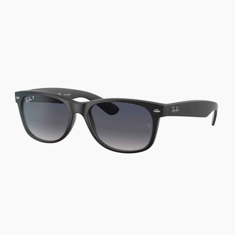 Sunglasses Ray-Ban New Wayfarer Classic black matte/blue gradient 4
