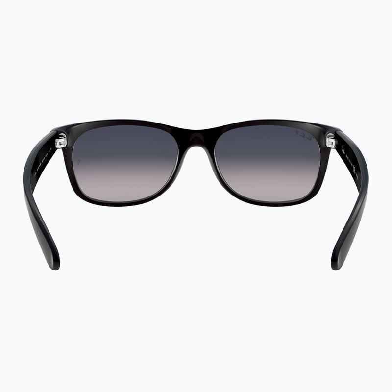 Sunglasses Ray-Ban New Wayfarer Classic black matte/blue gradient 5