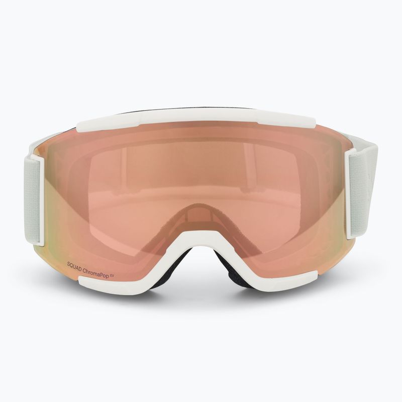 Smith Squad white vapor/chromapop everyday rose gold mirror ski goggles 3