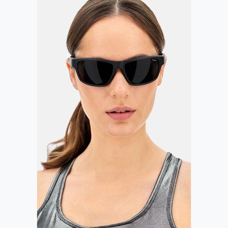 Polaroid PLD 7037/S matte black/grey polarised sunglasses 7
