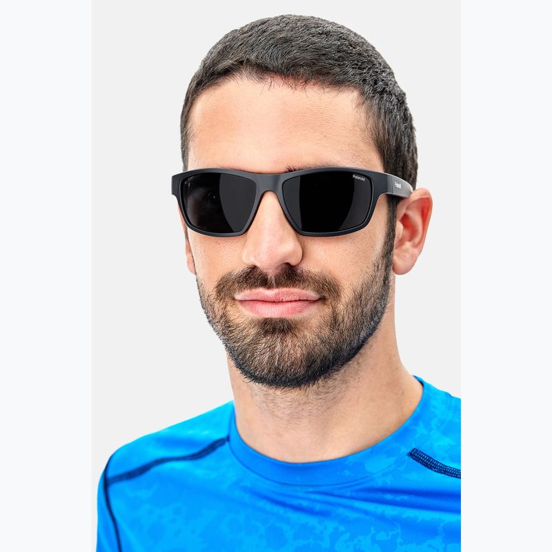 Polaroid PLD 7037/S matte black/grey polarised sunglasses 9
