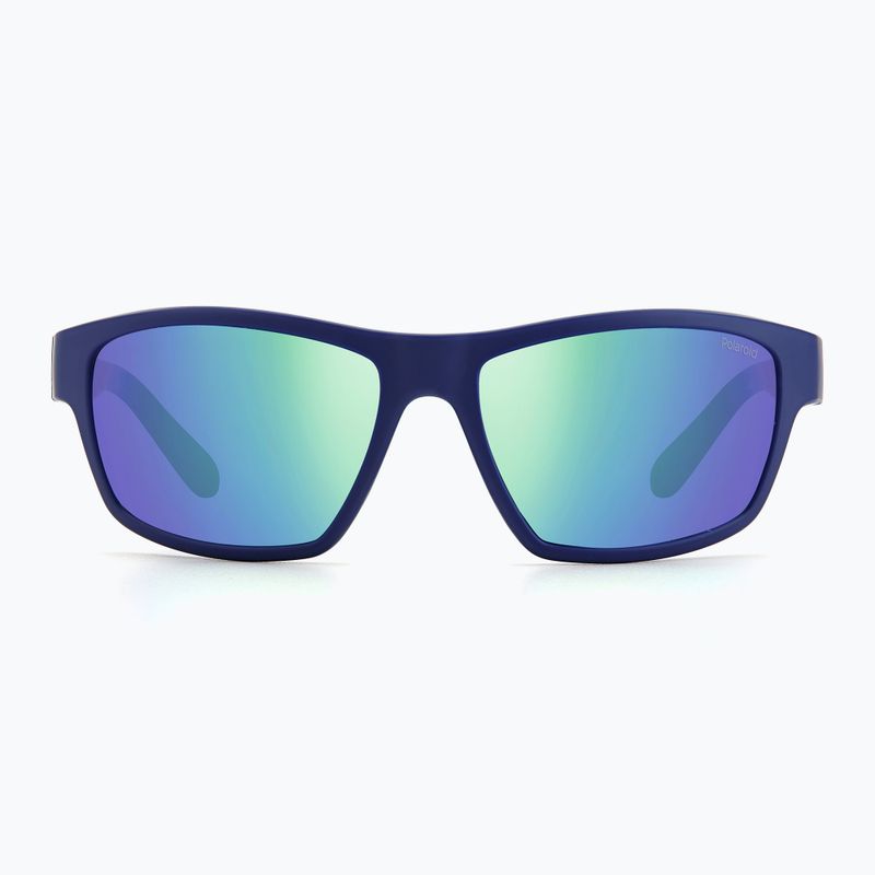 Polaroid PLD 7037/S matt blue/greygreen mirror polarised sunglasses 3