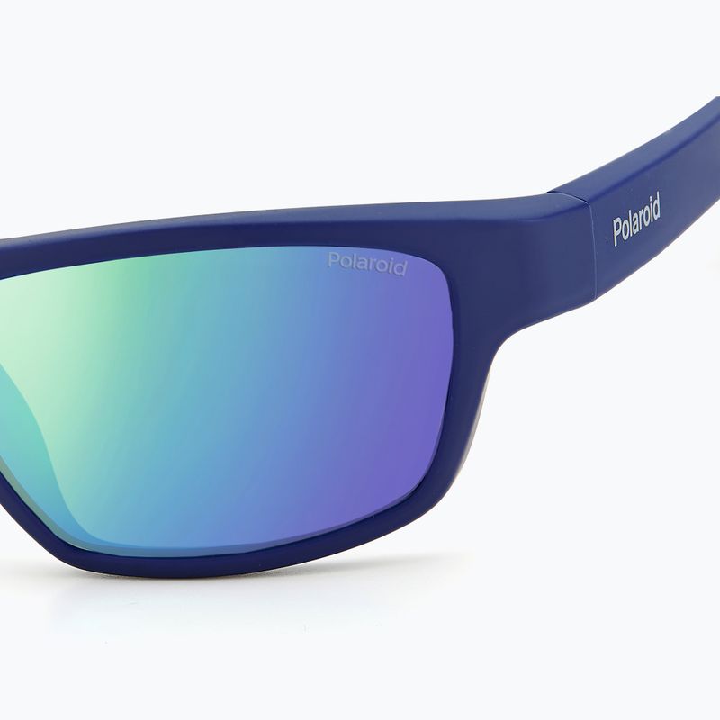 Polaroid PLD 7037/S matt blue/greygreen mirror polarised sunglasses 6