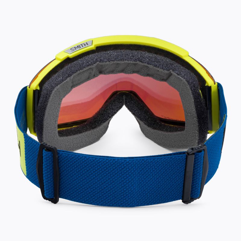 Smith Squad ski goggles neon yellow/chromapop everyday green mirror M00668 4