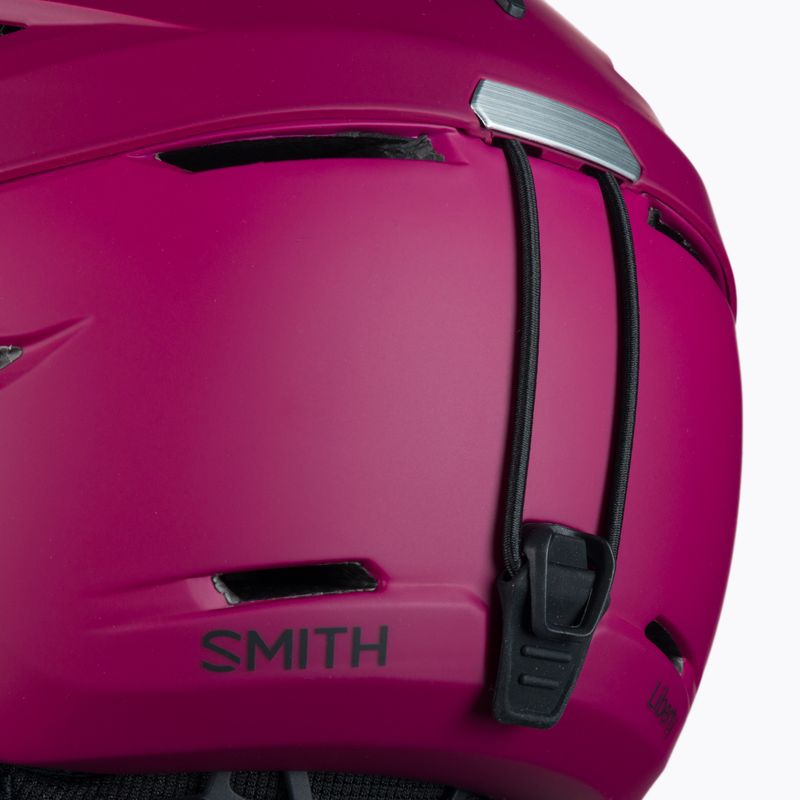 Women's ski helmet Smith Liberty Mips maroon E0063009C5155 7