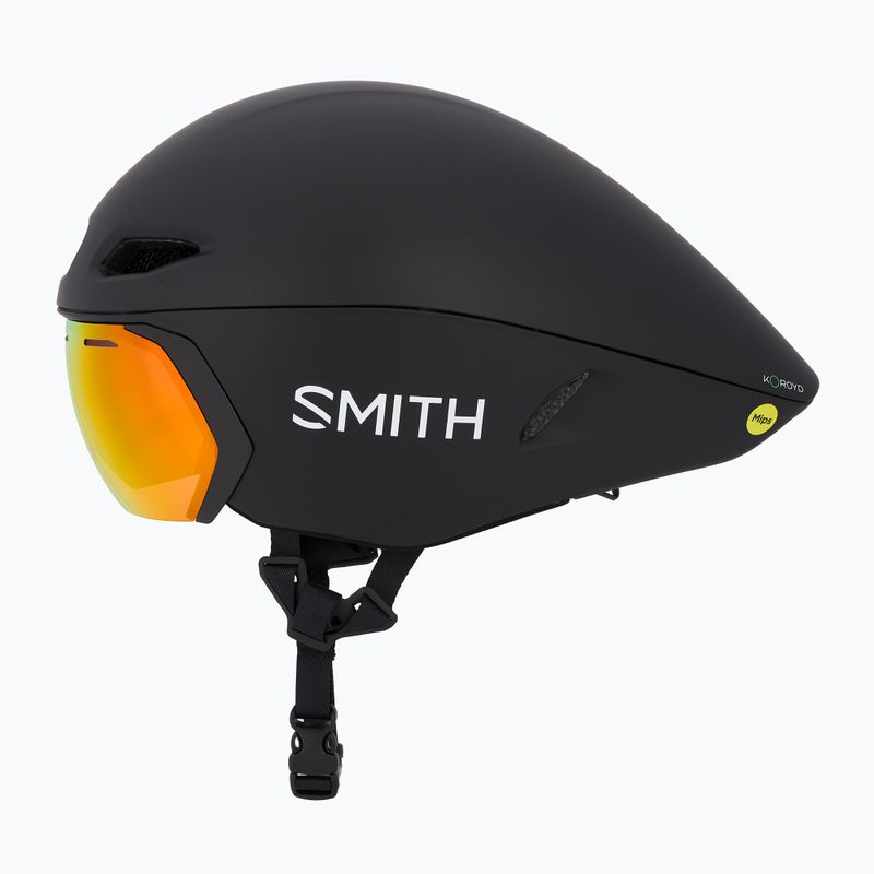Smith Jetstream TT matte black/chromapop red mirror/clear bike helmet 3