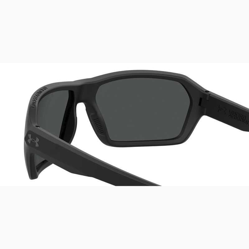 Under Armour Recon matte black/grey oleophobic men's sunglasses 6
