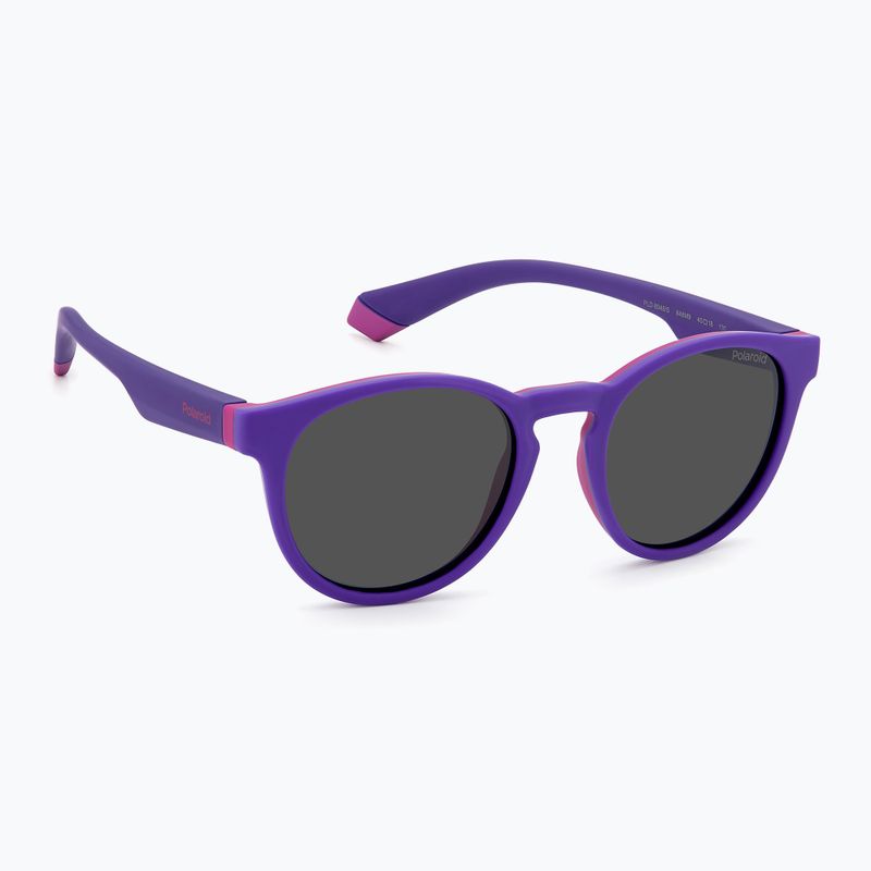 Polaroid PLD 8048/S lilac violet/grey polarised children's sunglasses