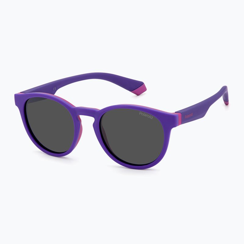 Polaroid PLD 8048/S lilac violet/grey polarised children's sunglasses 2