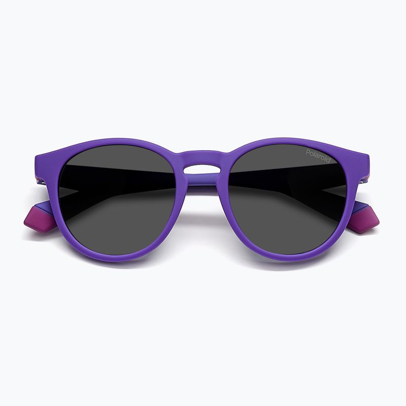 Polaroid PLD 8048/S lilac violet/grey polarised children's sunglasses 4