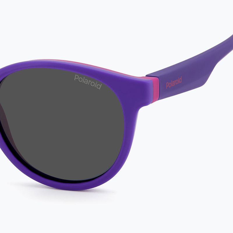 Polaroid PLD 8048/S lilac violet/grey polarised children's sunglasses 5