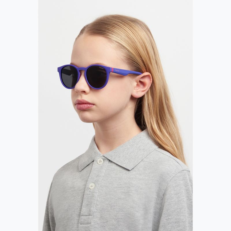 Polaroid PLD 8048/S lilac violet/grey polarised children's sunglasses 7
