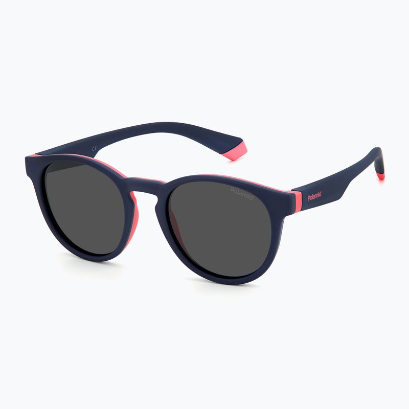Polaroid PLD 8048/S blue pink/grey polarised children's sunglasses 2