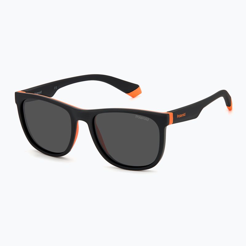 Polaroid PLD 8049/S black orange/grey polarised children's sunglasses 2