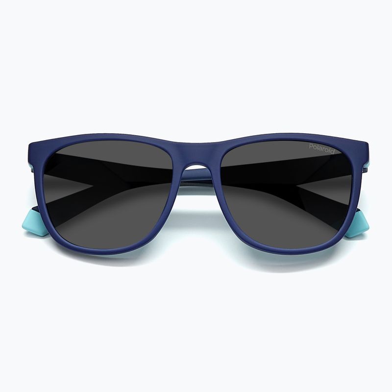 Polaroid PLD 8049/S blue azure/grey polarised children's sunglasses 4