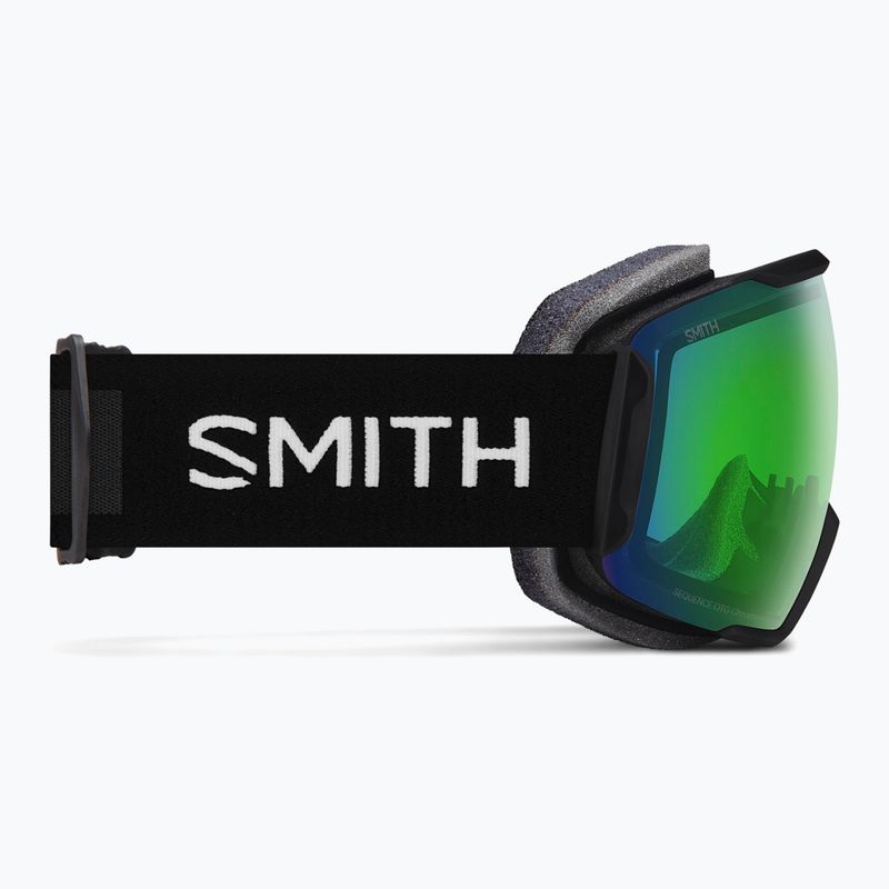 Ski goggles Smith Sequence OTG S2 black/chromapop everyday green mirror 4