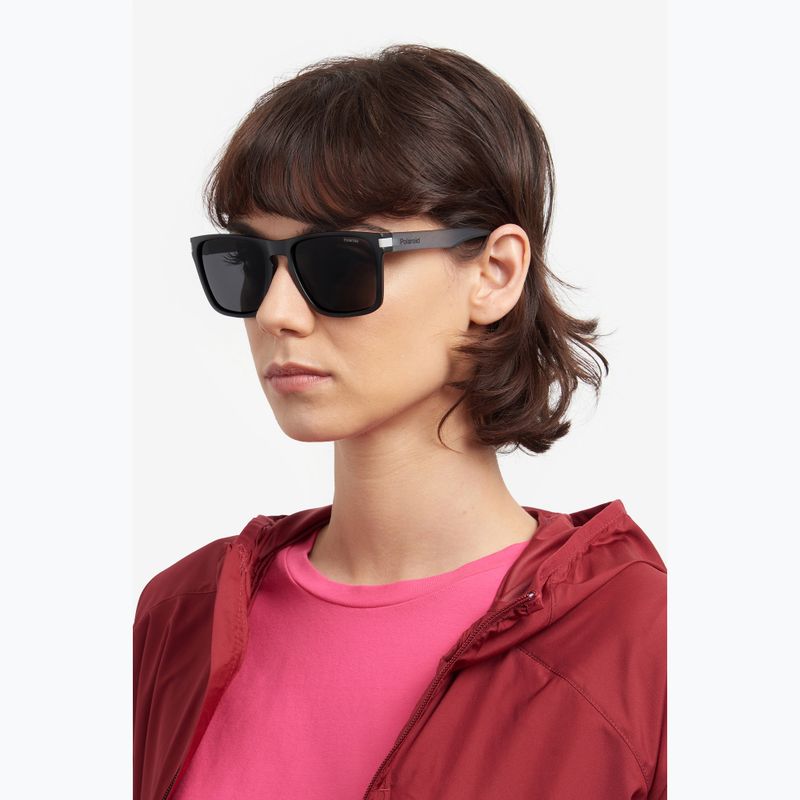 Polaroid PLD 2139/S matte black grey/grey polarised sunglasses 7
