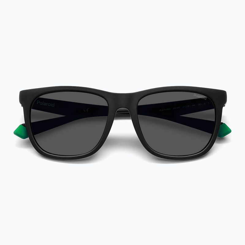 Polaroid PLD 2140/S matte black green/grey polarised sunglasses 3