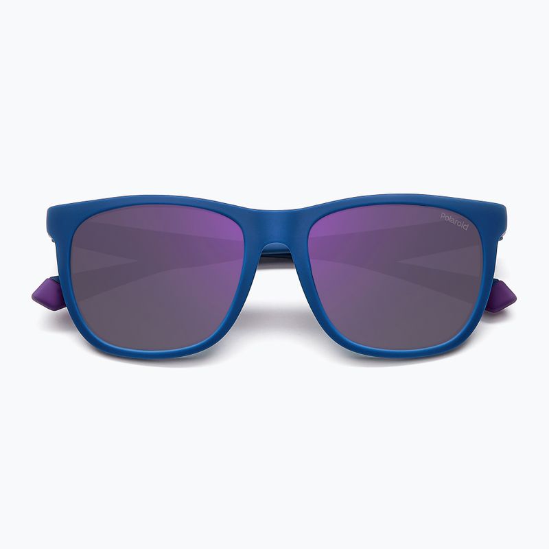 Polaroid PLD 2140/S matte blue violet/violet mirror polarised sunglasses 3