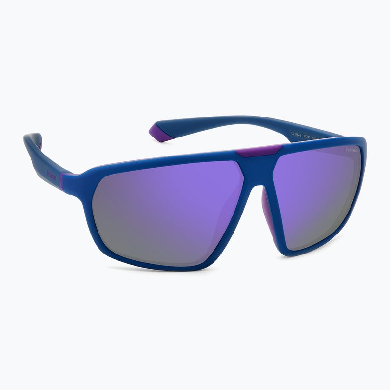 Polaroid PLD 2142/S semi matt blue violet azure/violet mirror polarised sunglasses