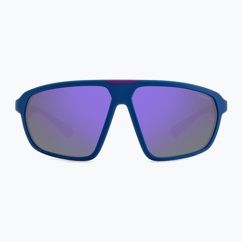 Polaroid PLD 2142/S semi matt blue violet azure/violet mirror polarised sunglasses 3