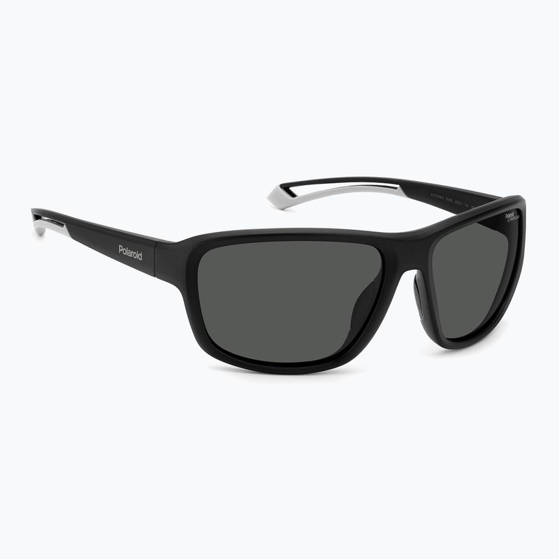 Polaroid PLD 7049/S matte black/grey polarized high contrast sunglasses