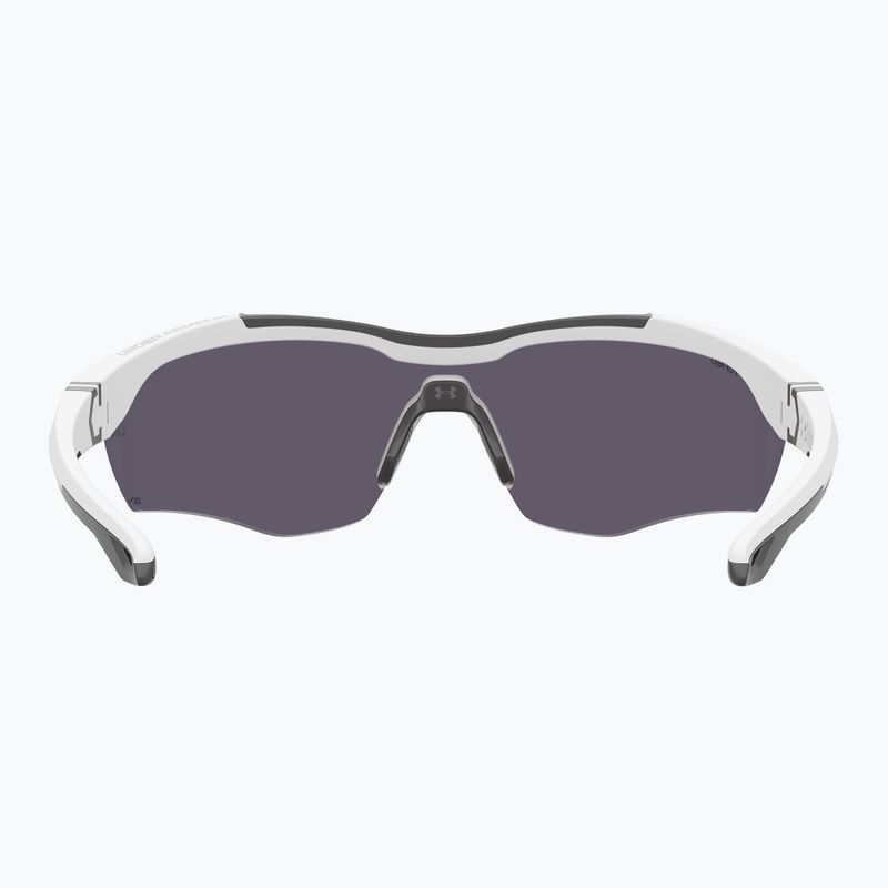 Men's Under Armour Yard Pro matte white/orange multilayer oleophobic sunglasses 4