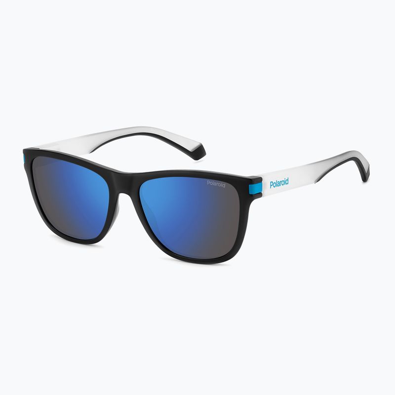 Polaroid PLD 2138/S matte black blue/blue mirror polarised sunglasses 2