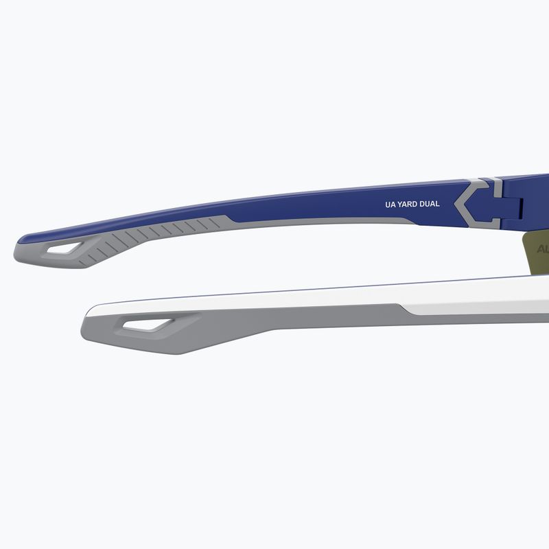 Under Armour Yard Dual S3 matte white blue/blue multilayer oleophobic sunglasses 8
