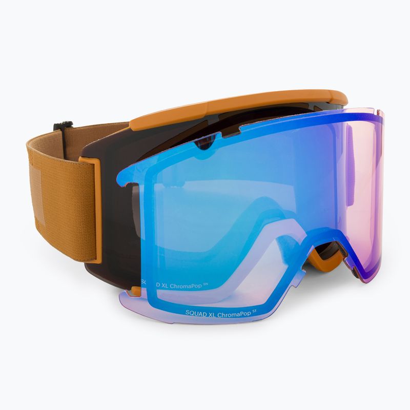 Smith Squad XL sunrise/sun black/storm rose flash ski goggles