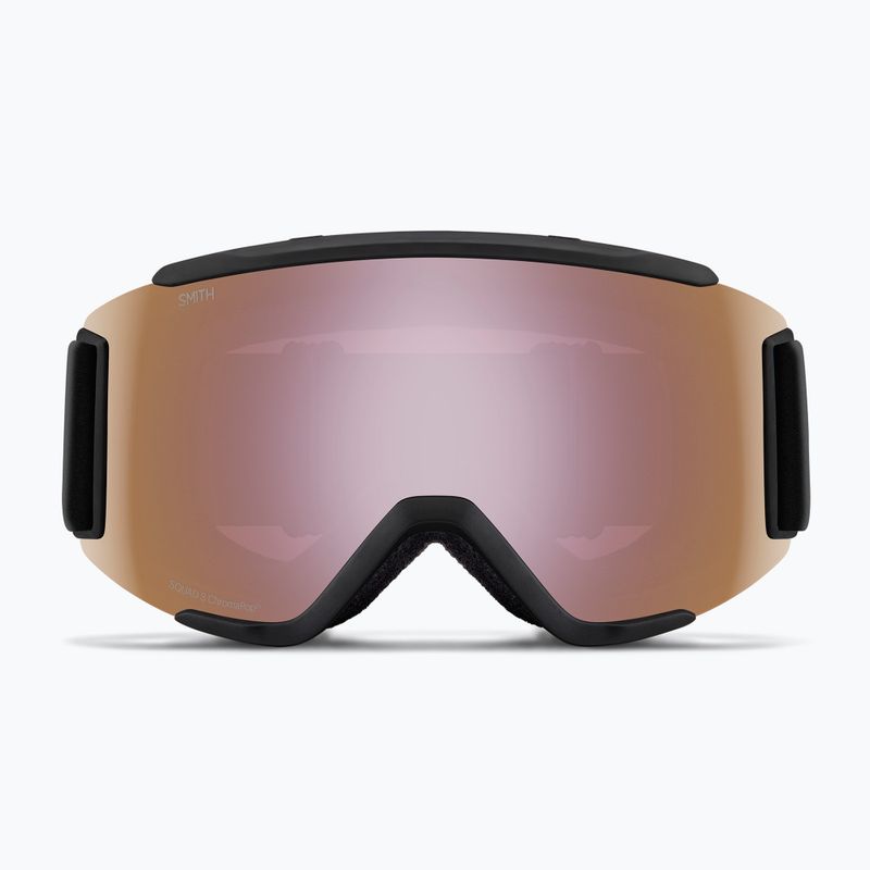 Smith Squad S black/chromapop everyday rose gold mirror ski goggles 2