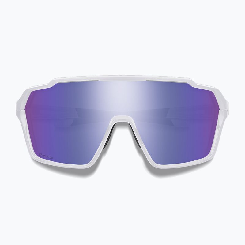 Smith Shift XL MAG white/chromapop violet mirror/clear sunglasses 2