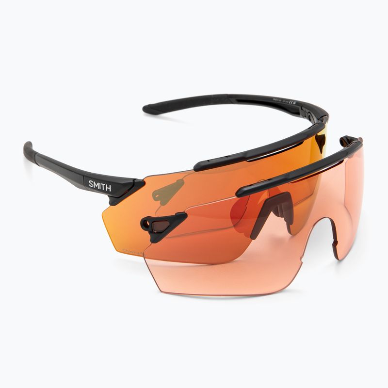 Smith Ruckus matte black/chromapop red mirror sunglasses